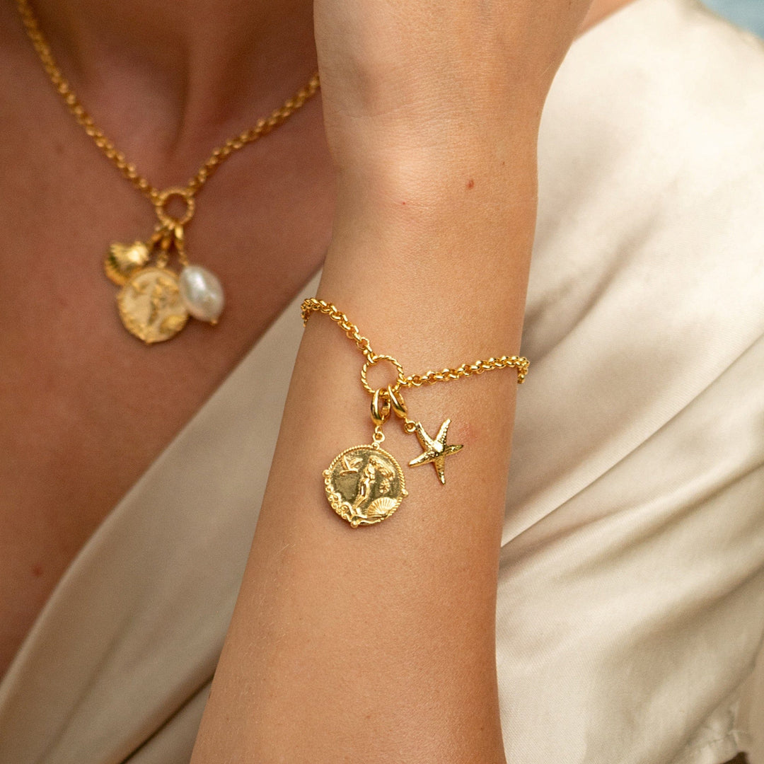 Gold Plated Goddess of Love Aphrodite Charm CGGDSAPH