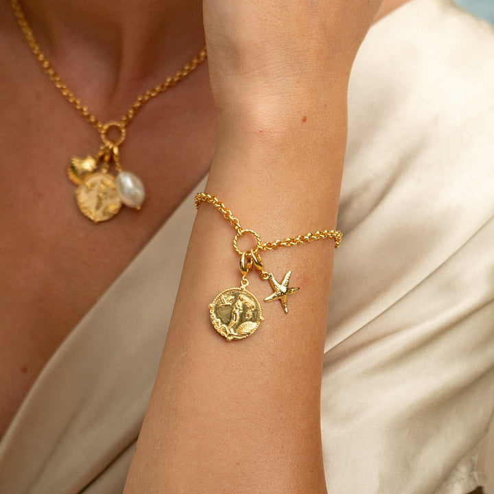 Gold Plated Goddess of Love Aphrodite Charm CGGDSAPH
