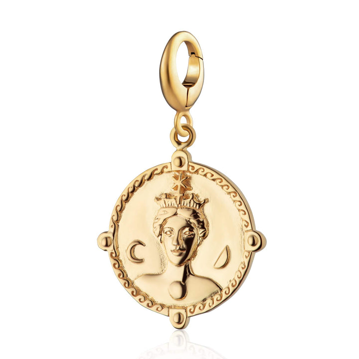 Gold Plated Goddess of Women & Mothers Hera Charm CGGDSHERA
