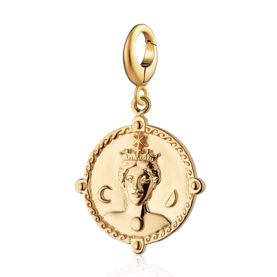 Gold Plated Goddess of Women & Mothers Hera Charm CGGDSHERA