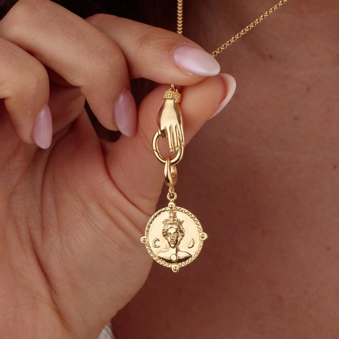 Gold Plated Goddess of Women & Mothers Hera Charm CGGDSHERA