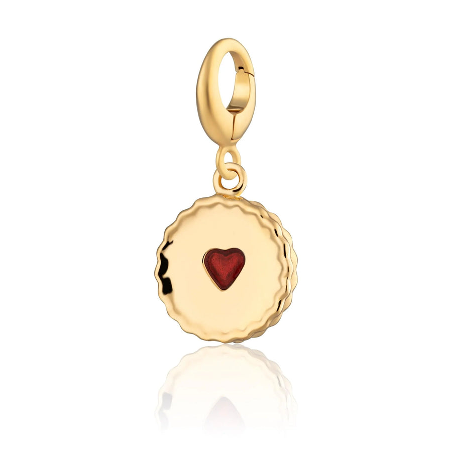 Gold Plated Jammie Dodger Charm CGJAM