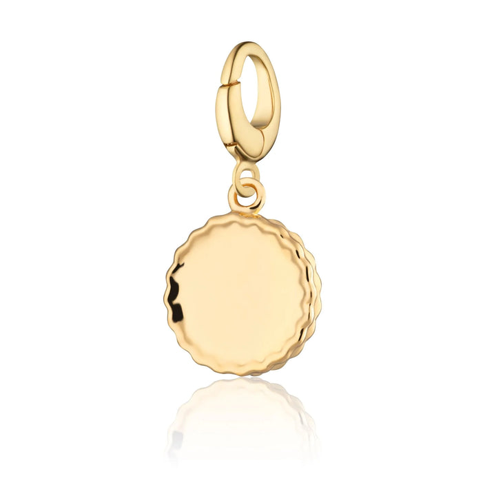 Gold Plated Jammie Dodger Charm CGJAM