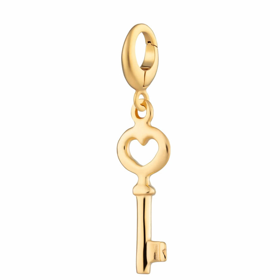 Gold Plated Key Charm CGKE