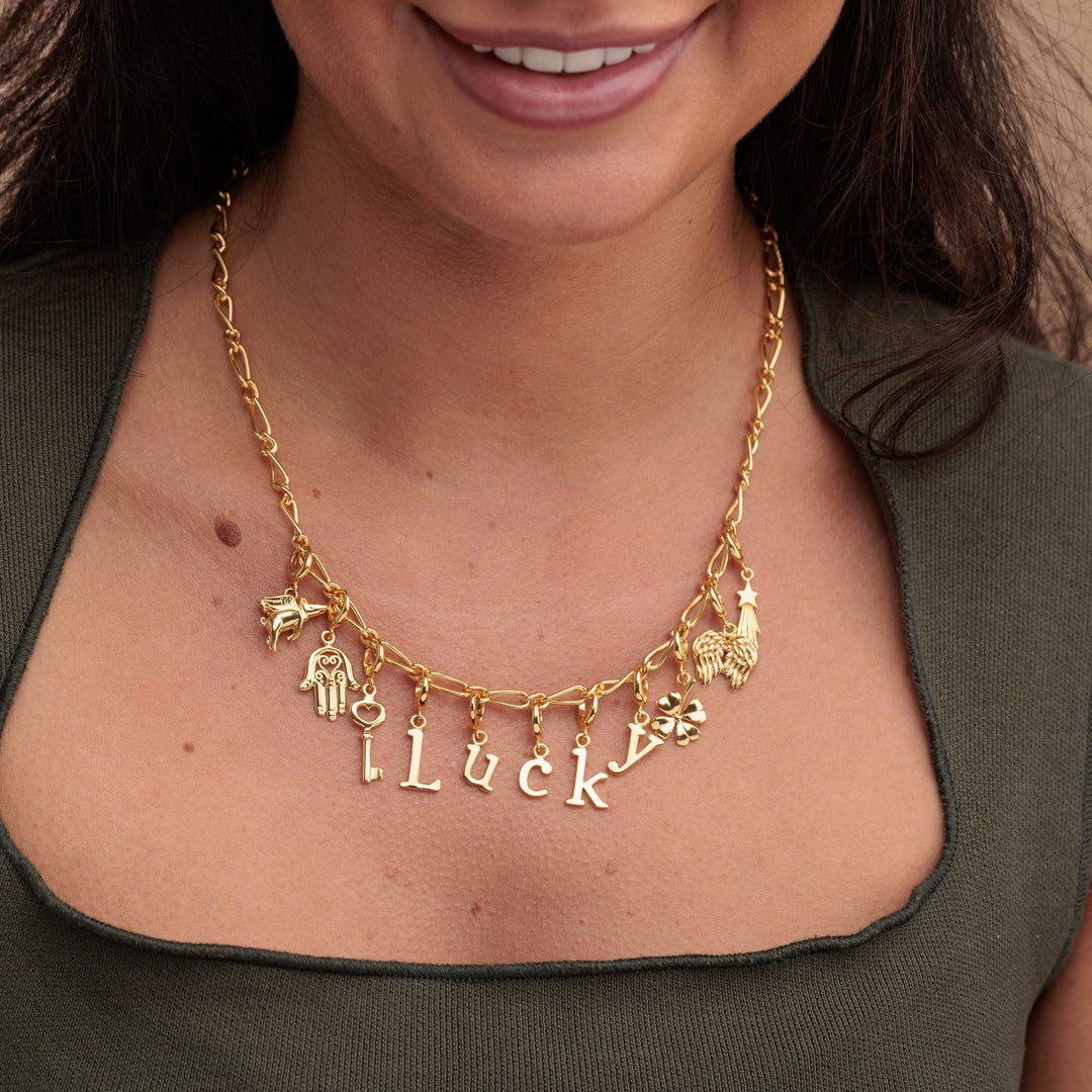 Gold Plated Key Charm CGKE