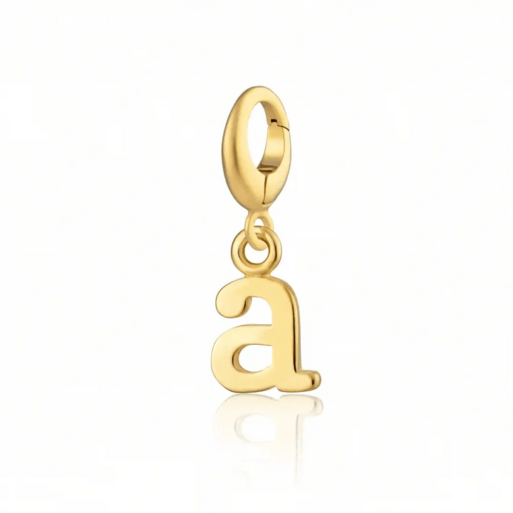 Gold Plated Letter Charms CLGA