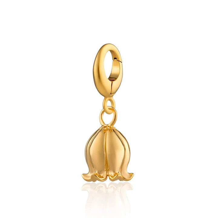 Gold Plated Lily Of The Valley Flower Charm CGLIVA