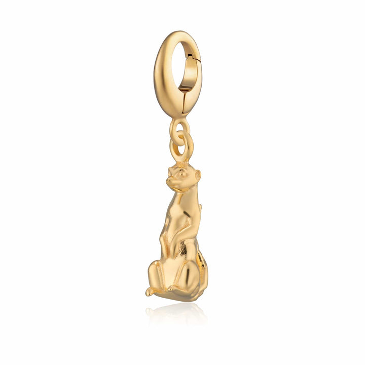 Gold Plated Meerkat Charm CGMK