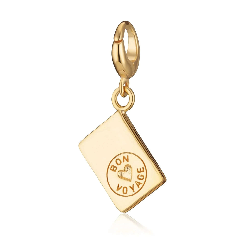 Gold Plated Passport Charm CGPSP