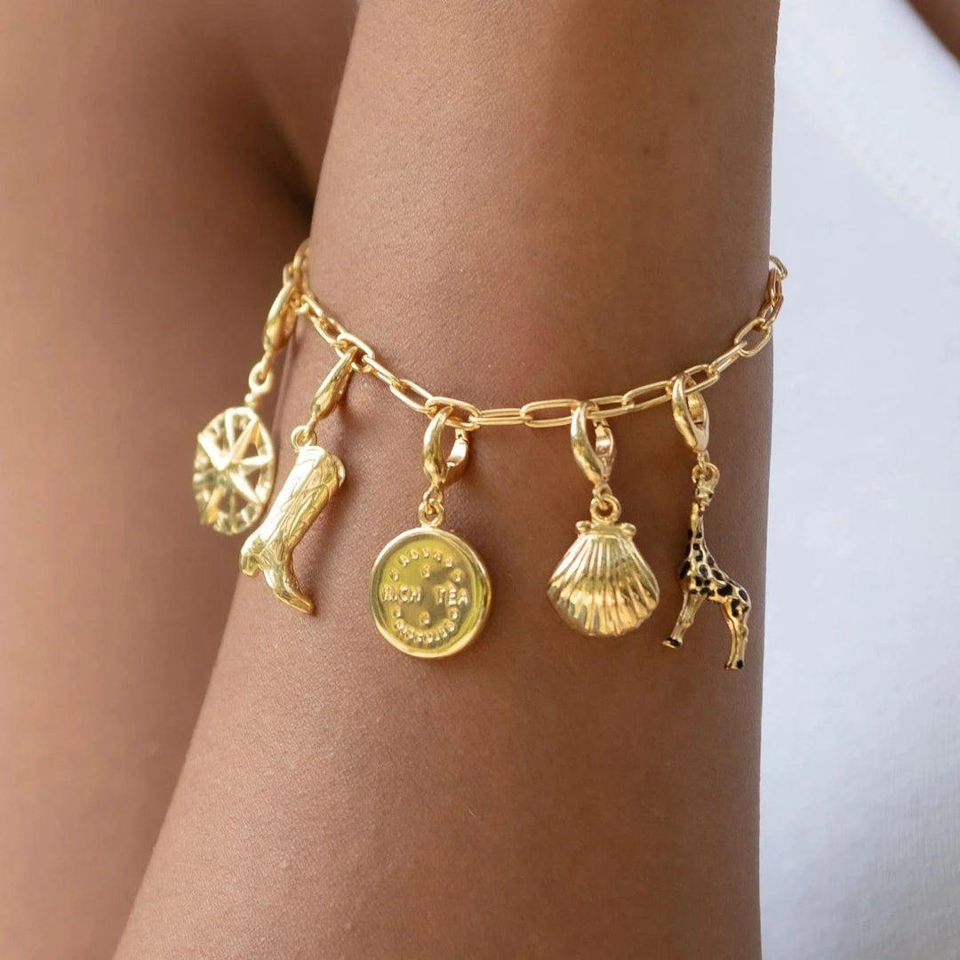 Gold Plated Rich Tea Charm CGRT