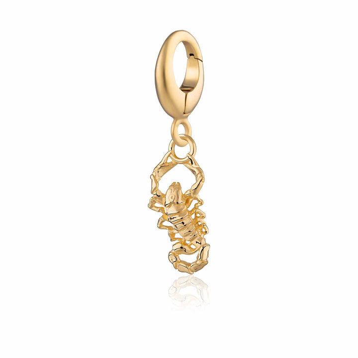 Gold Plated Scorpion Charm CGPION