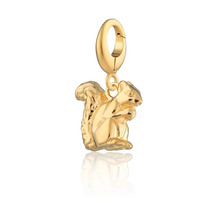 Gold Plated Squirrel Charm CGSQ