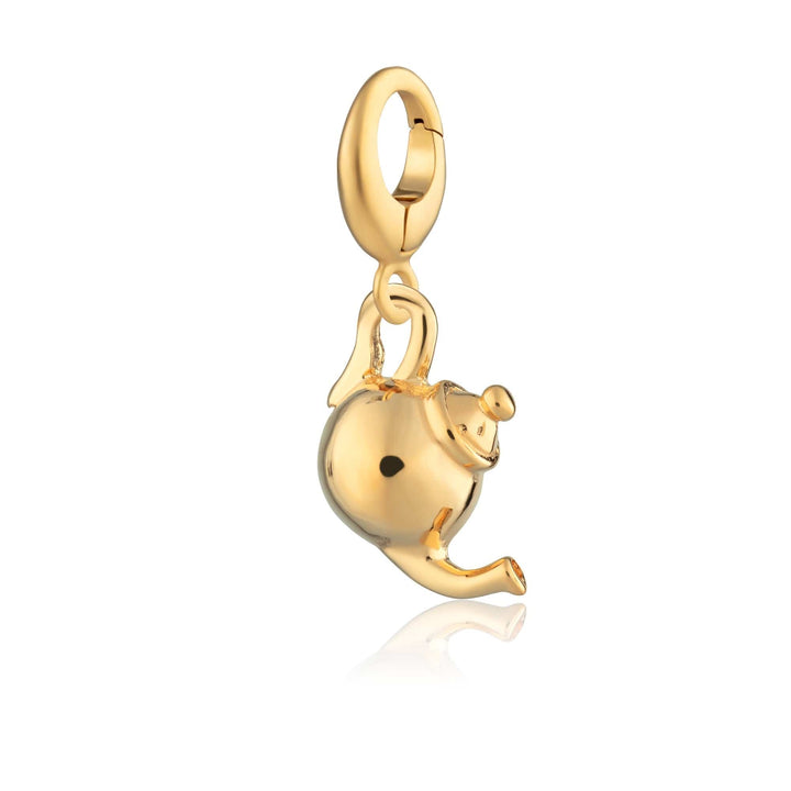 Gold Plated Teapot Charm CGTP