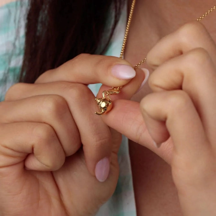 Gold Plated Teapot Charm CGTP