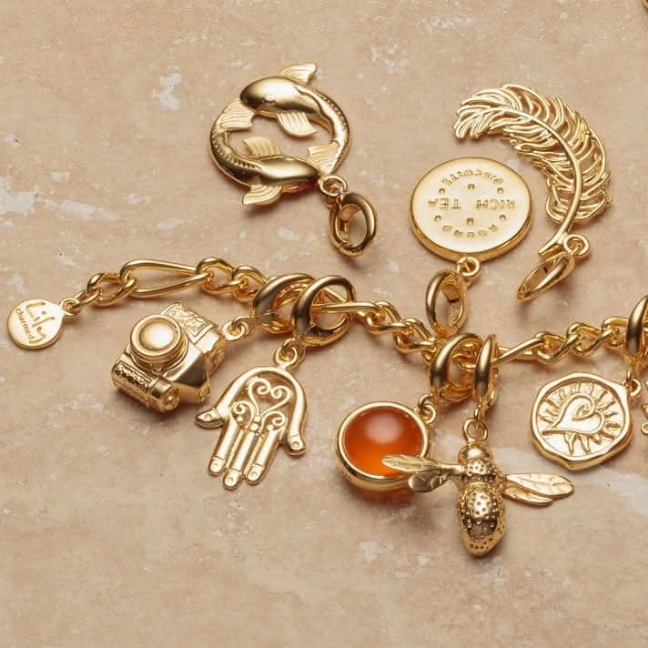 Gold Plated Vintage Camera Charm CGVC-1