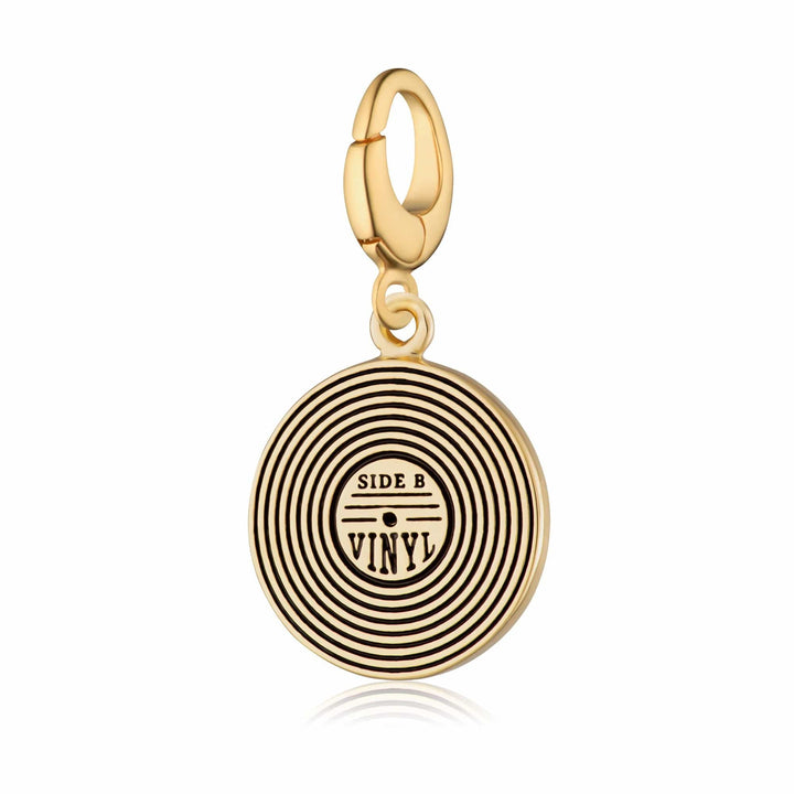 Gold Plated Vinyl Record Charm CGVY
