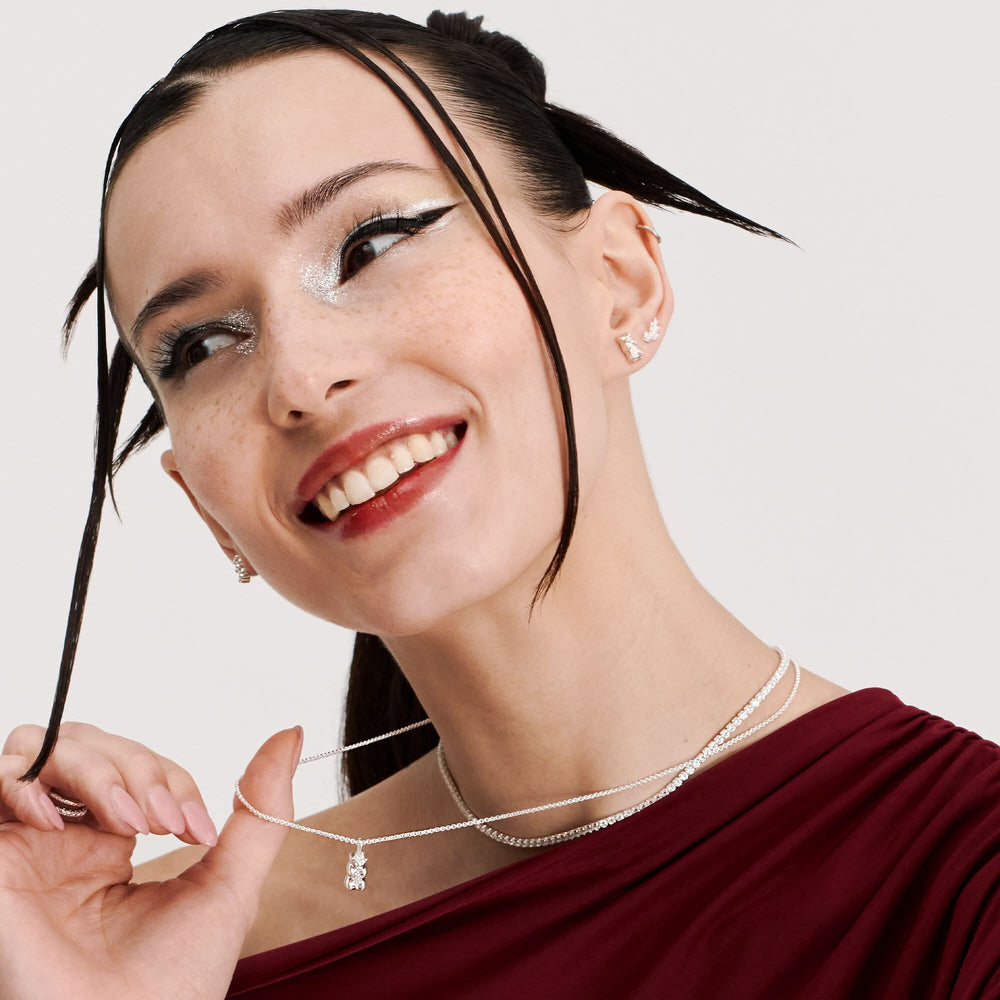 Charming HARIBO Sterling Silver Goldbears Stud Earrings H2329-001-21