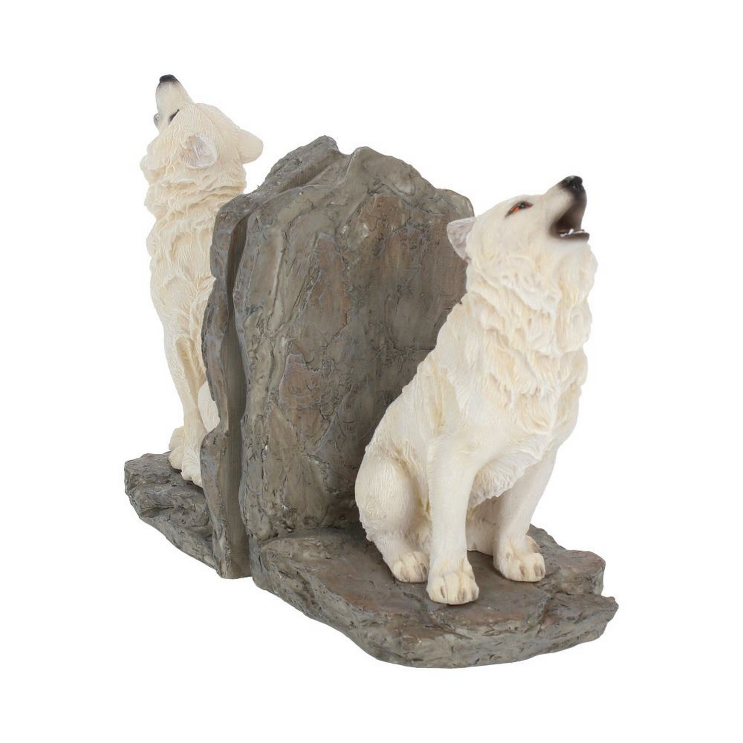 Wardens of the North White Wolf Bookends H2522G6