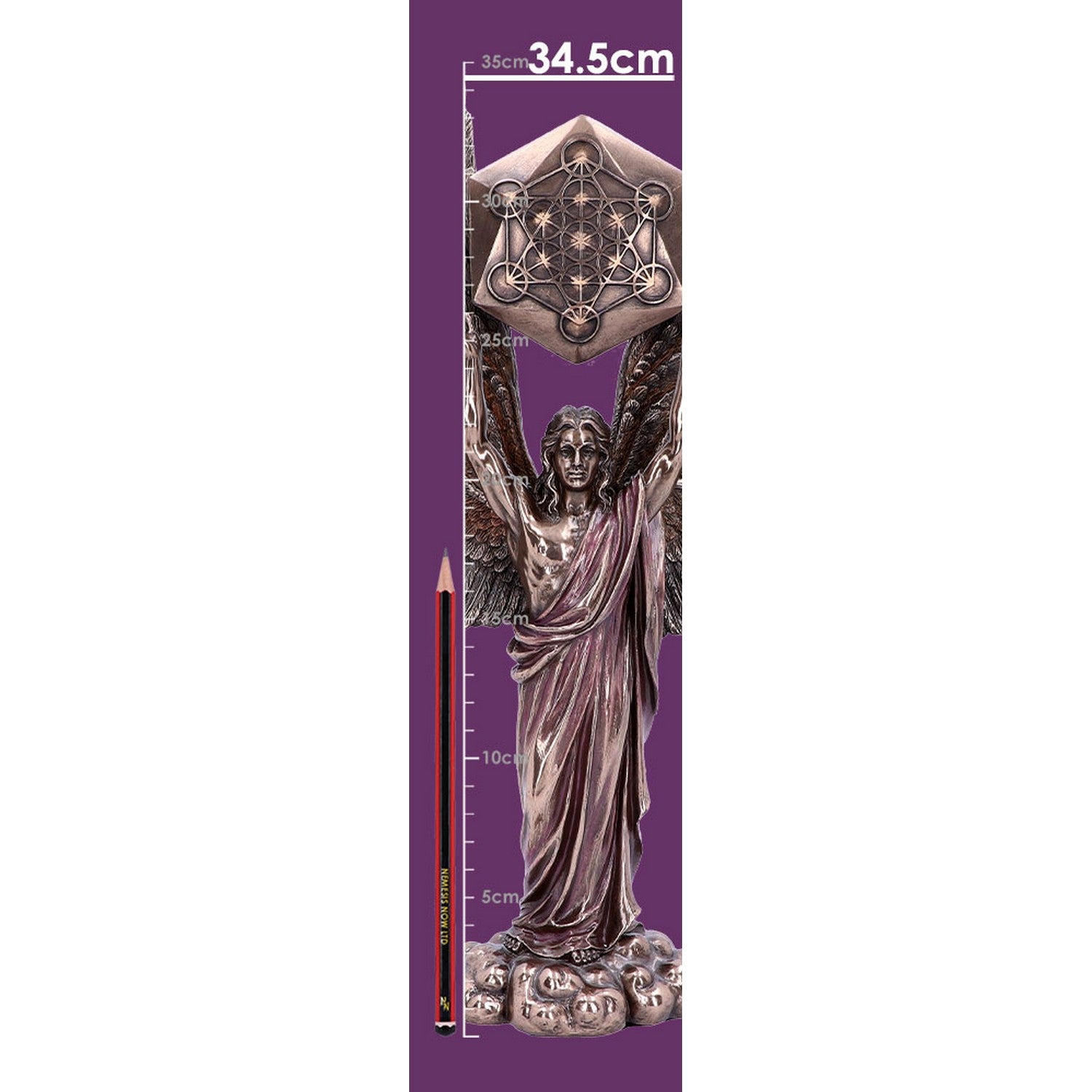 Ethereal Metatron Angel Bronze Figurine H4744P9