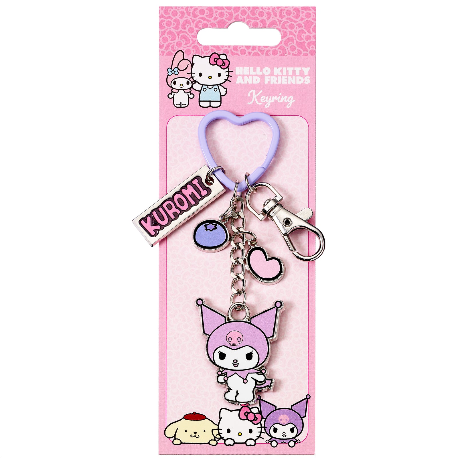 Hello Kitty Kuromi Keyring with Charms HKKR0017