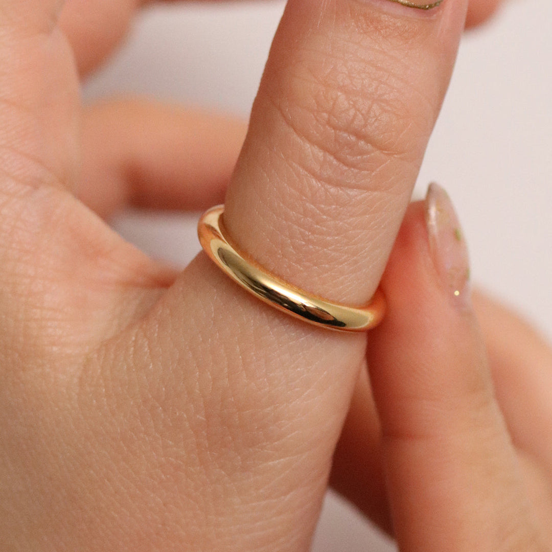 Classic Smooth Band Ring-4