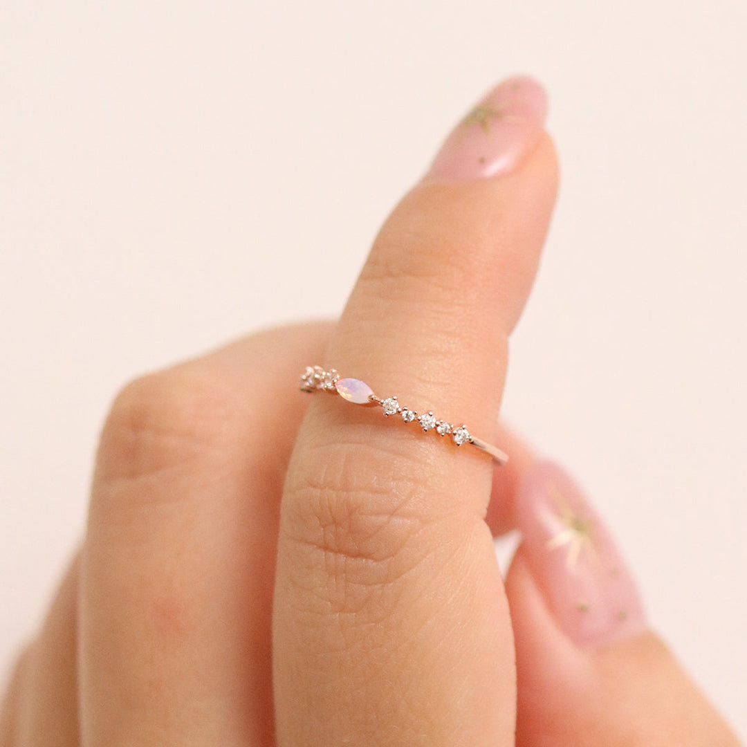 Pink Moonstone Ring-2