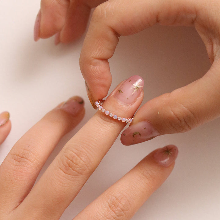 Pale Pink Moonstone ring-3