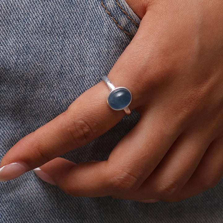 Blue moonstone ring-3