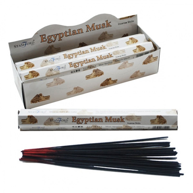 Stamford Premium Hex Incense Sticks Egyptian Musk INC358