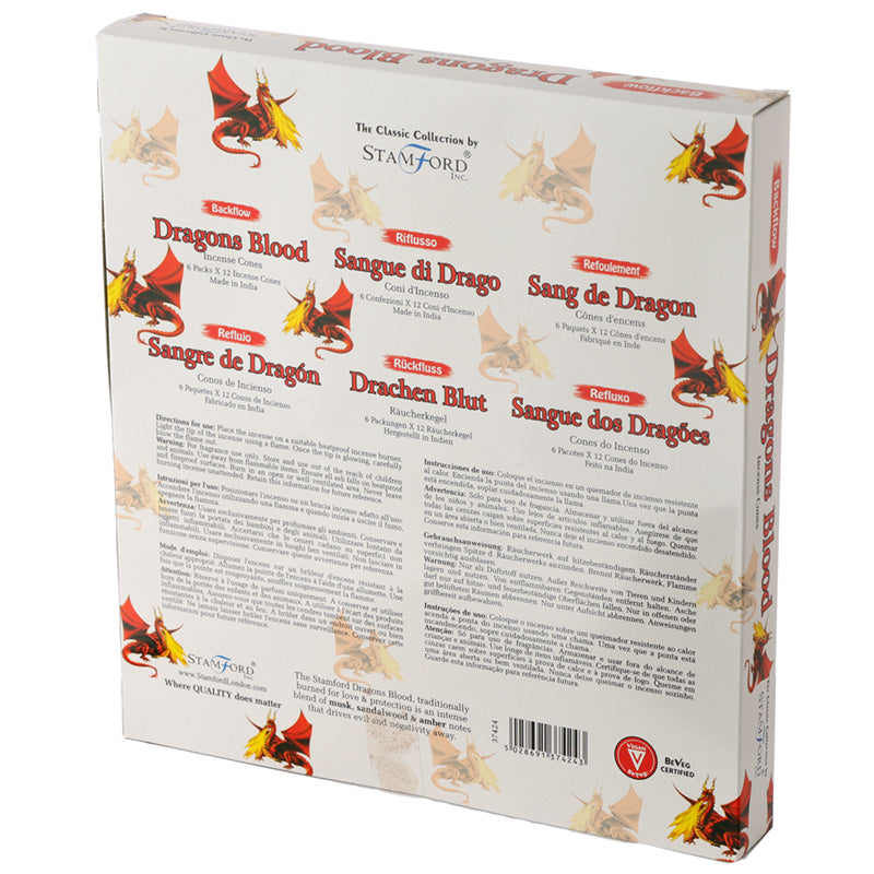 Stamford Backflow Incense Cones Dragon Blood INC664