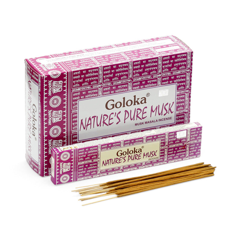 Goloka Nature's Musk Incense Sticks INC850