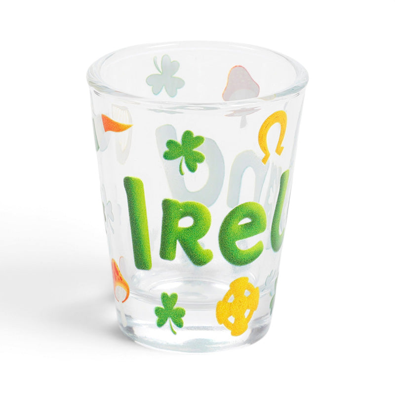 Set of 2 Ireland Luck of the Irish Leprechaun Glass Shot Glasses (50ml) JAR104
