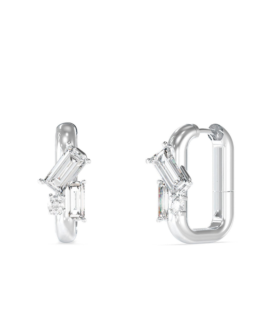 Guess Womens Chandelier 13mm Multi Stones Huggies UBE05361RH