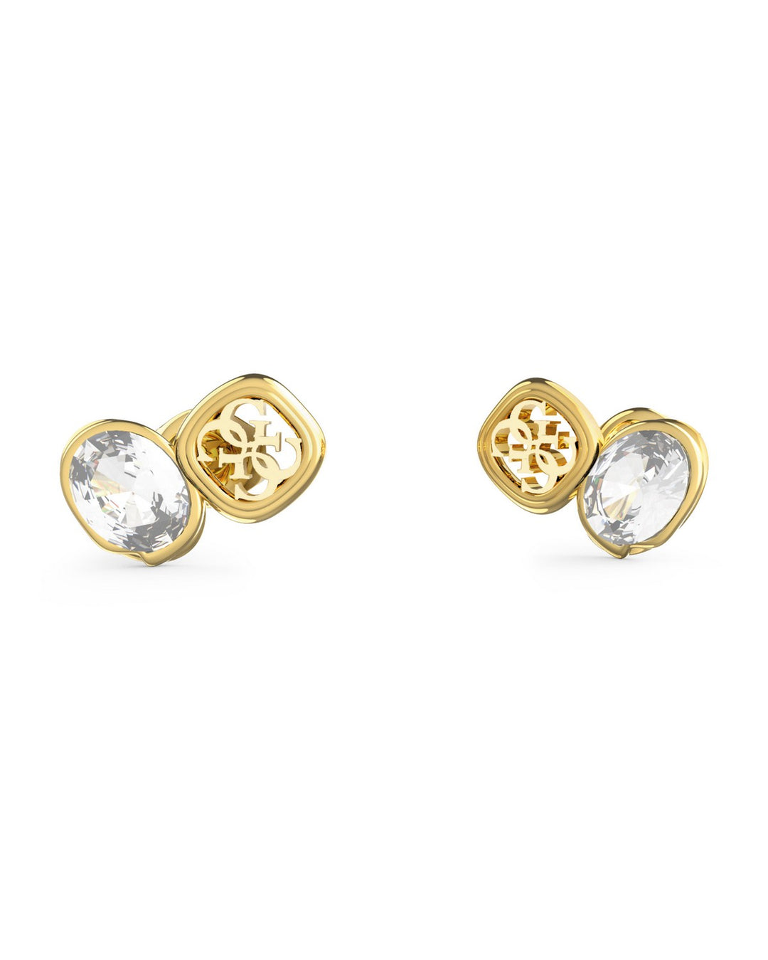 Guess Womens Mamounia 12mm 4G & Crystals Studs UBE05572YG