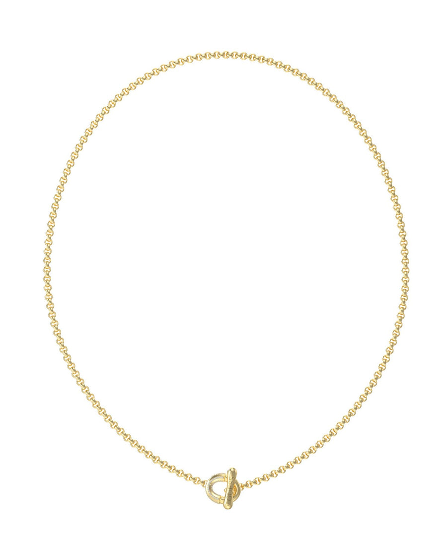 Guess Womens Majorelle 16" Link Pave T-Bar Necklace UBN05371YG