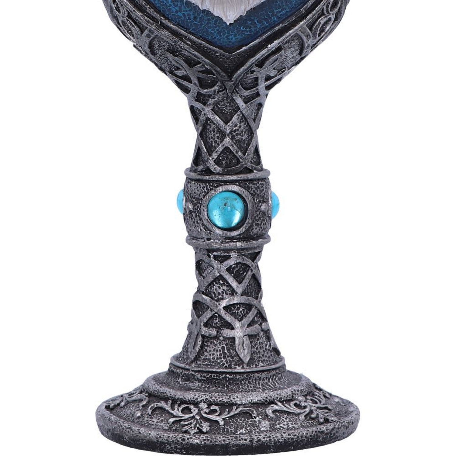 White Winter Ghost Wolf Wine Glass Goblet K2853G6