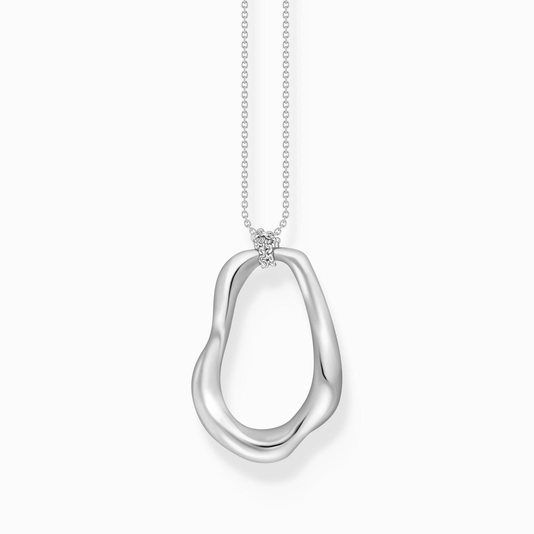 Natural Beauty Sterling Silver Necklace KE2319-001-39