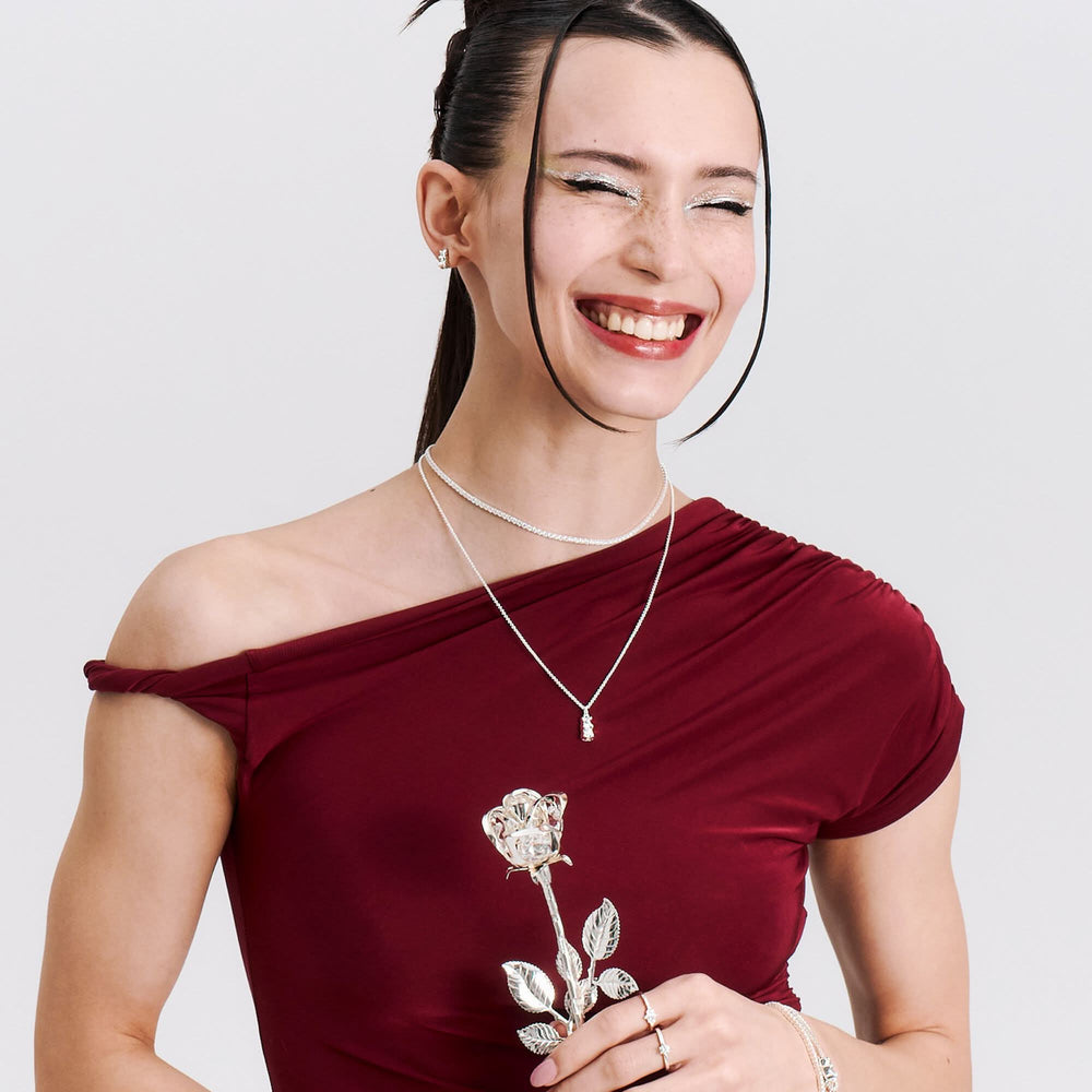 Charming Sterling Silver HARIBO Goldbears Necklace KE2325-001-21