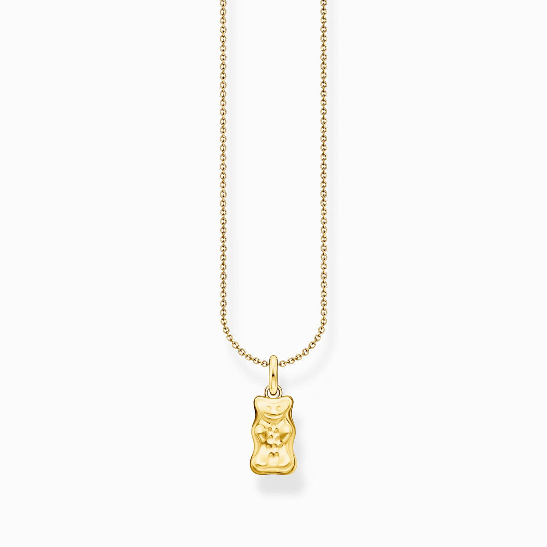 Charming Sterling Silver Gold Plated HARIBO Goldbears Necklace KE2325-413-39