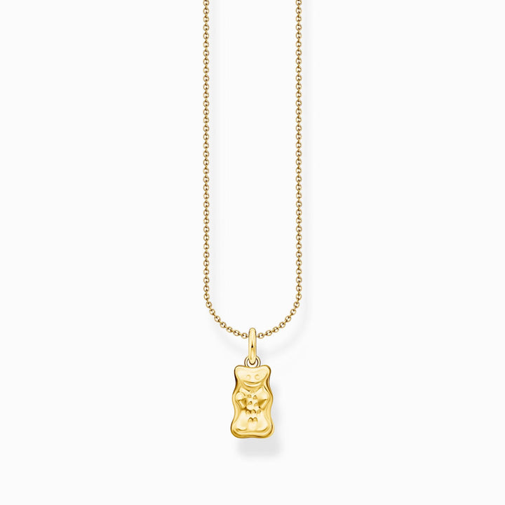 Charming Sterling Silver Gold Plated HARIBO Goldbears Necklace KE2325-413-39