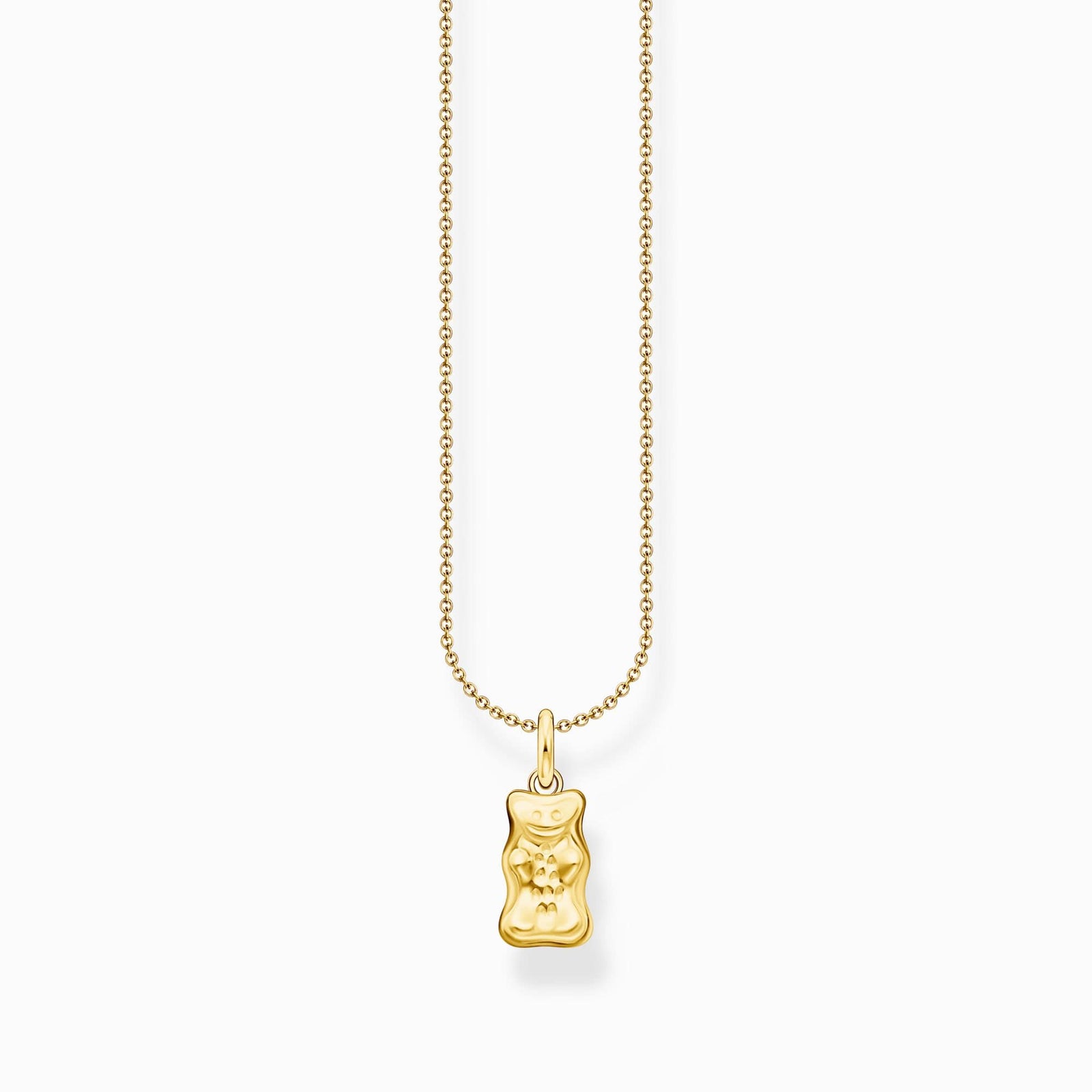 Charming Sterling Silver Gold Plated HARIBO Goldbears Necklace KE2325-413-39