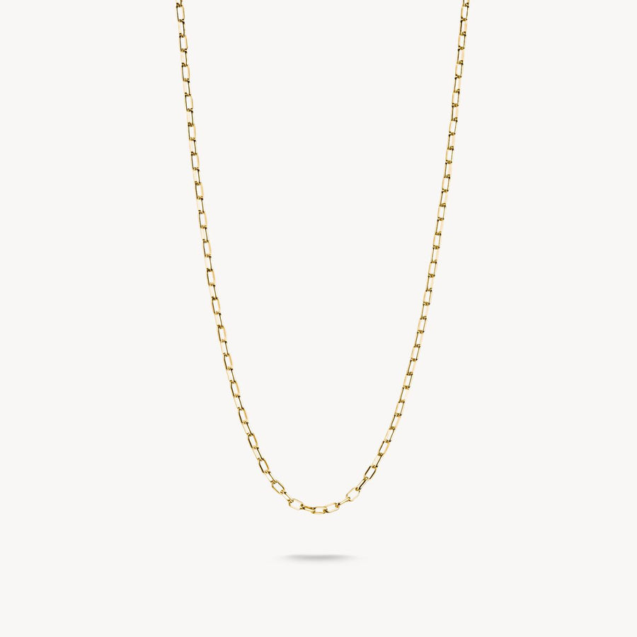 Thomas Sabo Charm Club Charming Connect Gold Plated Paperclip Necklace KE2328-413-39