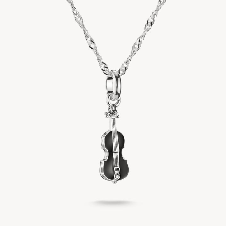 Thomas Sabo Sterling Silver Wednesday Enamel Cello Necklace KE2346-691-11