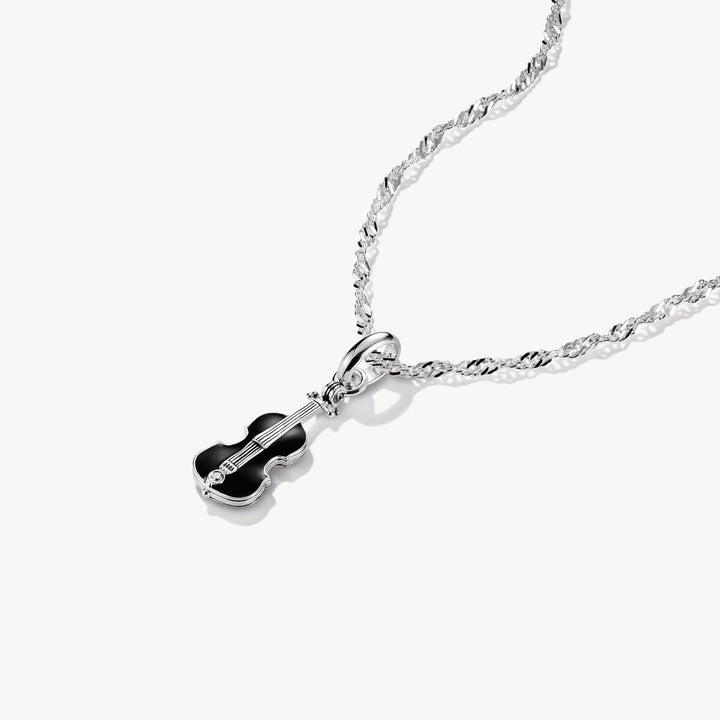 Thomas Sabo Sterling Silver Wednesday Enamel Cello Necklace KE2346-691-11
