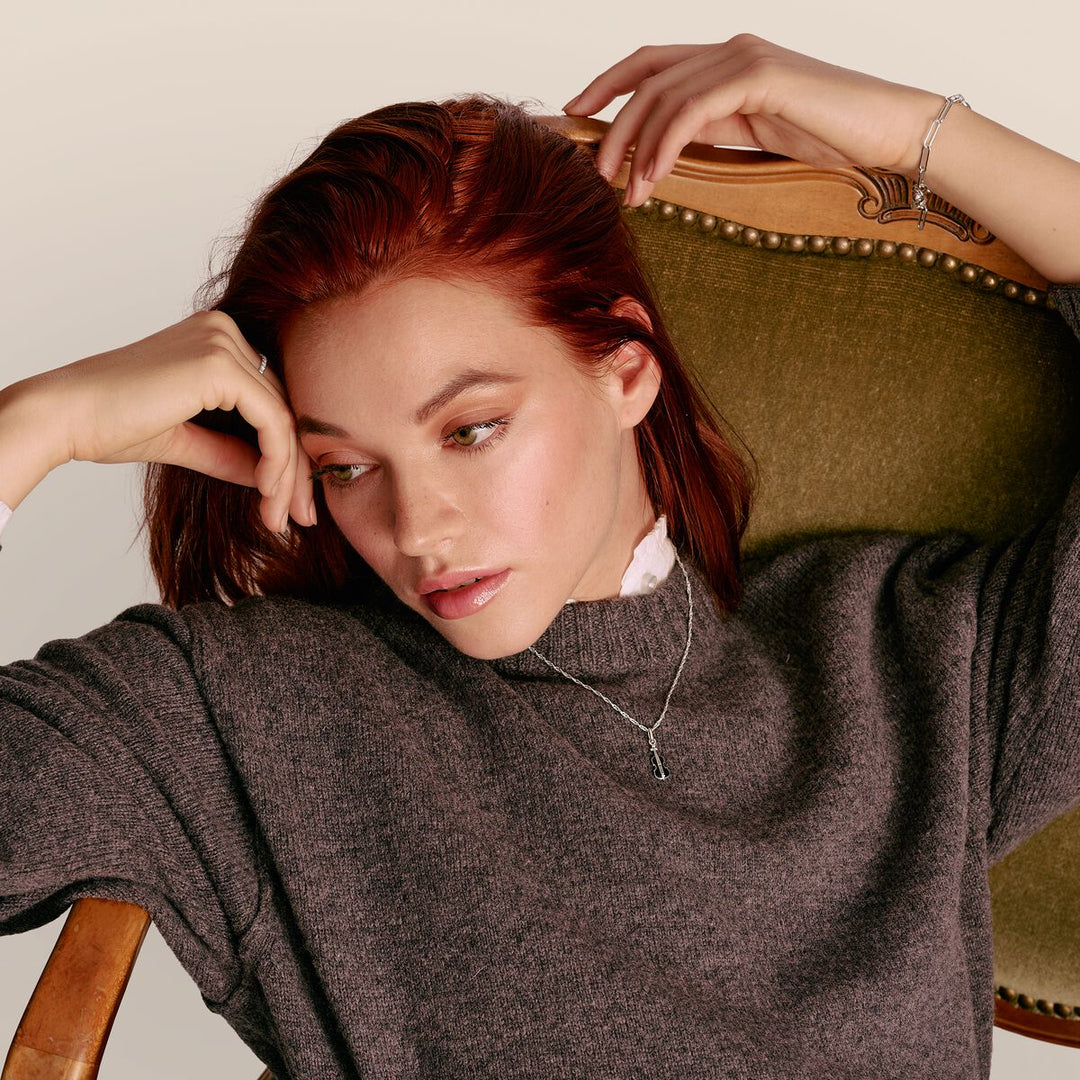 Thomas Sabo Sterling Silver Wednesday Enamel Cello Necklace KE2346-691-11