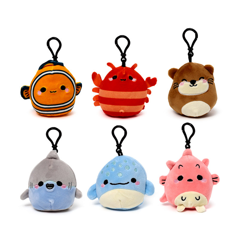 Squidglys Adoramals Sealife Plush Keyring KEY292