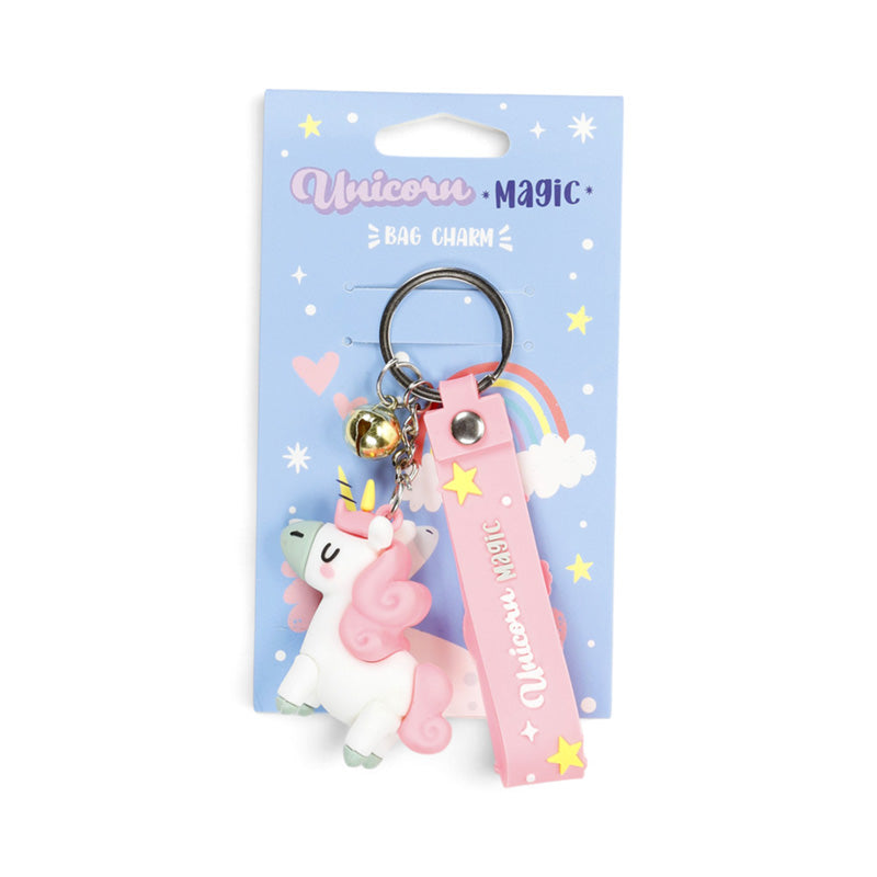 Unicorn Magic 3D Bag Charm Keyring KEY326