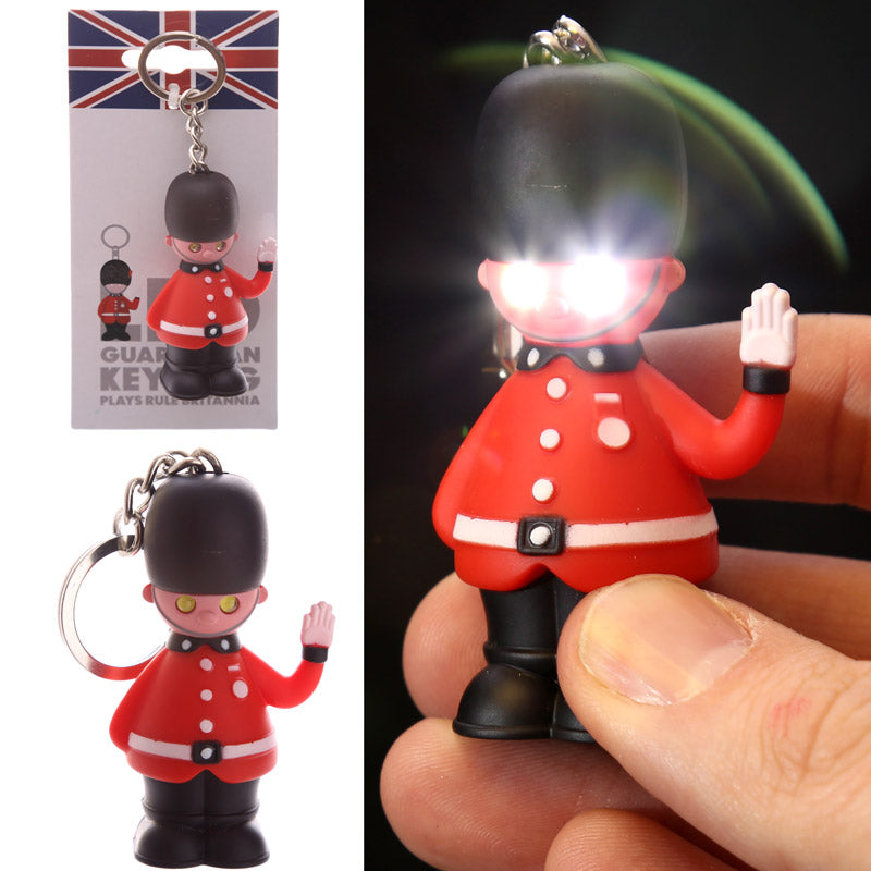 London Guardsman LED Keyring with Sound (Rule Britannia) KEY42