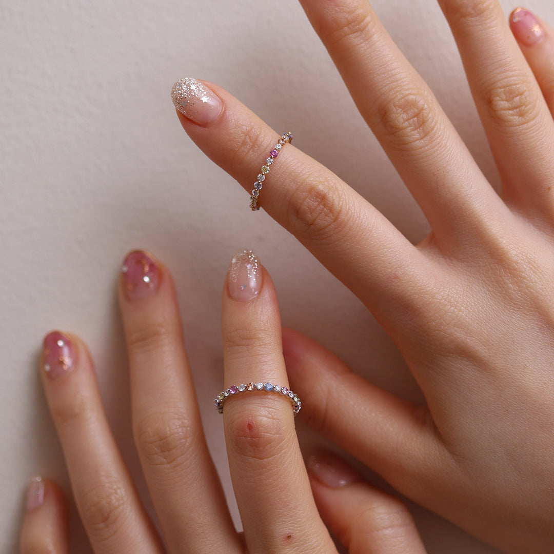 Colourful band ring-2