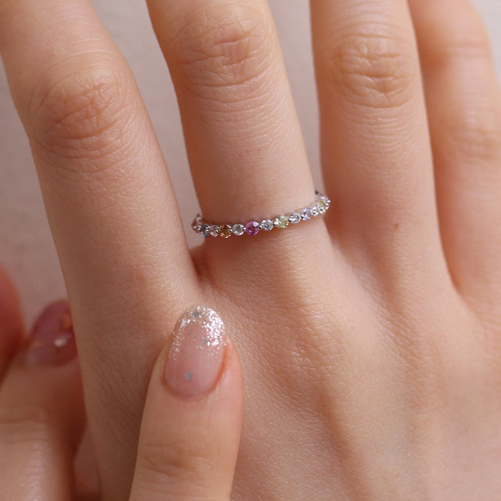 Colourful band ring-3